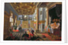 Elegant Figures dining in a Courtly Interior by B. van & Velde E. van de Bassen
