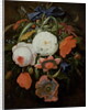 Still Life of Hanging Flowers by Abraham Mignon