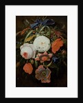 Still Life of Hanging Flowers by Abraham Mignon
