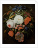 Still Life of Hanging Flowers by Abraham Mignon