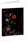 Forest Floor Still Life with Flowers and Butterflies by Rachel Ruysch