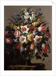 Still Life of Flowers in a Glass Vase by Juan de Arellano
