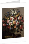 Still Life of Flowers in a Glass Vase by Juan de Arellano