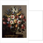 Still Life of Flowers in a Glass Vase by Juan de Arellano