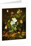Still Life of a Forest Floor with Flowers, a Mouse and Butterflies by Elias van den Broeck