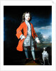 Portrait of a Boy Wearing a Red Jacket with his Spaniel by Charles D'Agar