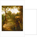 An Artist within the Ruins of an Italian Garden by Charles de Chatillon