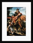 Saint Martin dividing his Cloak by Pieter Coecke van Aelst