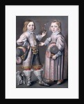 A Portrait of Two Children by Hendrick Munnichoven