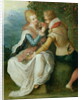 Two Lovers in a Garden by Frans II the Younger Francken