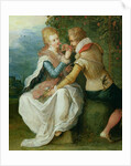 Two Lovers in a Garden by Frans II the Younger Francken