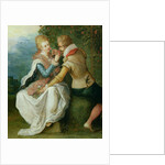 Two Lovers in a Garden by Frans II the Younger Francken