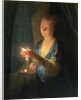 A Lady holding a Candle by Godfried Schalken or Schalcken