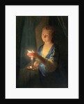 A Lady holding a Candle by Godfried Schalken or Schalcken