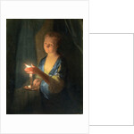 A Lady holding a Candle by Godfried Schalken or Schalcken