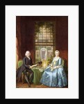 A family Portrait of a Gentleman and his Wife by Hendrik Pothoven