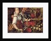 A Market Scene with Fruit and Vegetable Sellers by Frederick van Valkenborch
