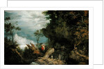 A Rocky Landscape with the Entrance to a Mine by Roelandt Jacobsz. Savery
