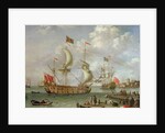 The Royal Yacht off shore by Nicolas de Castro