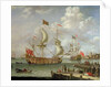 The Royal Yacht off shore by Nicolas de Castro