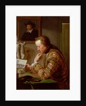 Gentleman Reading at a Table by Candlelight by Jan Maurits Quinckhardt