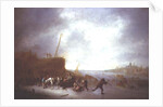 Winter Landscape with Skaters by Adriaen Jansz. van Ostade