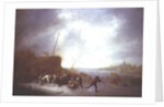Winter Landscape with Skaters by Adriaen Jansz. van Ostade