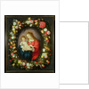 Madonna and Child in a Garland of Flowers by Vincent Sellaer