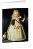 Portrait of a young boy holding a parrot by Wybrand Simonsz. de Geest
