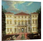 Country House with Elegant Figures by Italian School