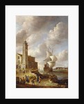 The Herring Packer's Tower, Amsterdam, with Figures by Anthonie Beerstraten