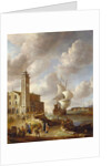 The Herring Packer's Tower, Amsterdam, with Figures by Anthonie Beerstraten