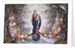 The Virgin and Child surrounded by a garland by Jan & Balen Hendrik van Brueghel