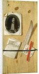 A trompe l'oeil of an engraving of King Charles II by Edwaert Colyer or Collier