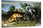 The Fox and the Crane from Aesop's Fables by Frans Snyders