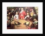 Charles I at a Cockfight by Dutch School