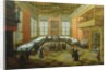 Elegant Figures Congregating in a Banqueting Hall by Louis de Caullery