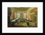 Elegant Figures Congregating in a Banqueting Hall by Louis de Caullery