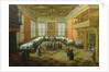 Elegant Figures Congregating in a Banqueting Hall by Louis de Caullery