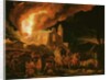 Soldiers Sacking a Burning Monastery by Abraham Danielsz. Hondius