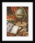 Still Life with a Globe, Books, Shells and Corals by Simon Renard de (workshop of) Saint-Andre