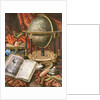 Still Life with a Globe, Books, Shells and Corals by Simon Renard de (workshop of) Saint-Andre