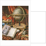Still Life with a Globe, Books, Shells and Corals by Simon Renard de (workshop of) Saint-Andre