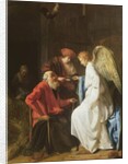 Tobias and the Angel curing the Blindness of Tobit, 1630 by Simon Henrixz van Amersfoort
