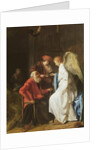 Tobias and the Angel curing the Blindness of Tobit, 1630 by Simon Henrixz van Amersfoort