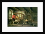 A Weaver's Workshop by Johannes Dircksz van Oudenrogge