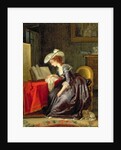 Woman Reading a Book by Jean-Frederic Schall