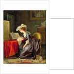 Woman Reading a Book by Jean-Frederic Schall