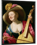 The Viola-da-gamba Player by Gerrit van Honthorst