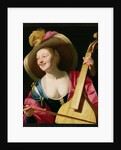 The Viola-da-gamba Player by Gerrit van Honthorst